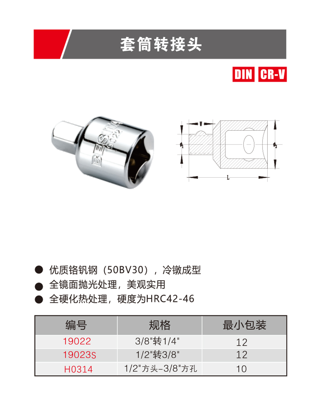 套筒轉接頭（NO.19022-H0314）